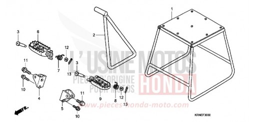 STAND/STEP CRF250RB de 2011