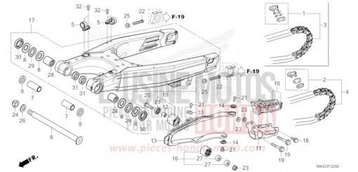 SWINGARM CRF450RXM de 2021