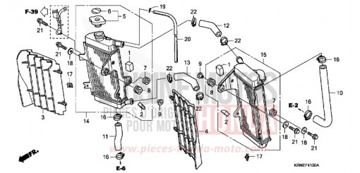RADIATOR CRF250RC de 2012
