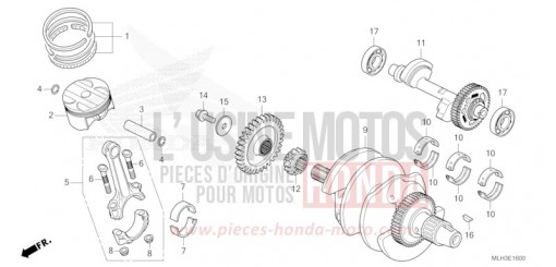 CRANKSHAFT/PISTON CMX500A2R de 2024