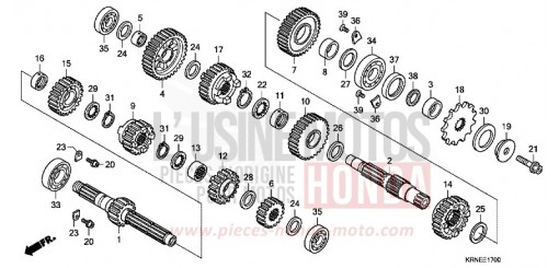 TRANSMISSION CRF250RD de 2013