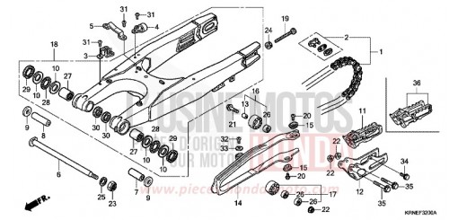 SWINGARM CRF250RD de 2013