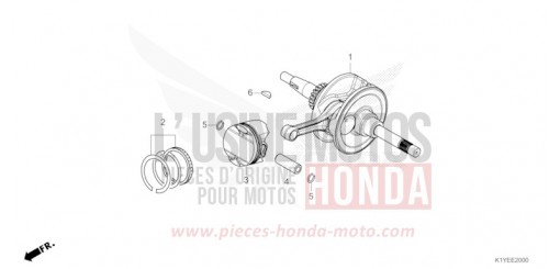 CRANKSHAFT/PISTON WW125AS de 2025