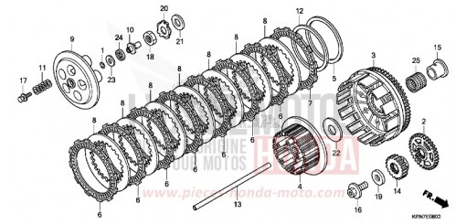 CLUTCH CRF250RE de 2014