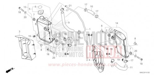 RADIATORE CRF450RXN di 2022