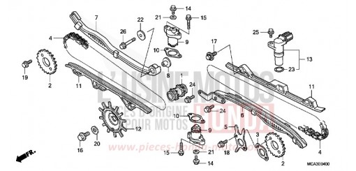 NOCKENWELLENKETTE/SPANNVORRICHTUNG GL18008 de 2008