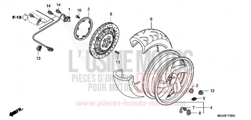 HINTERRAD GL18008 de 2008