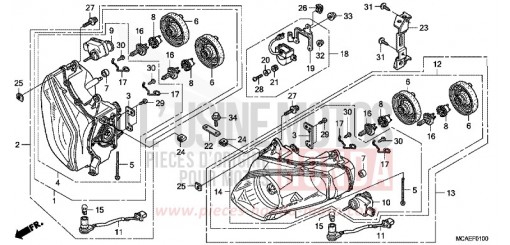 HEADLIGHT GL18009 de 2009