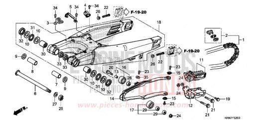SWINGARM CRF250RG de 2016