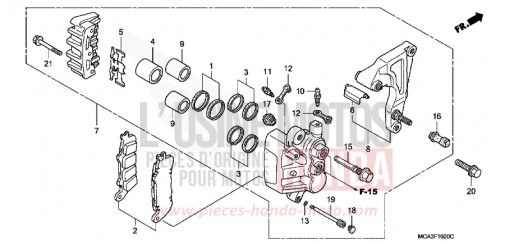 HINTERRAD-BREMSSATTEL GL1800A4 de 2004