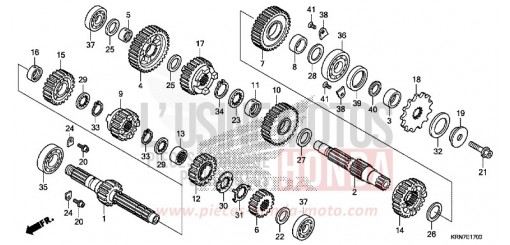 TRANSMISSION CRF250RH de 2017