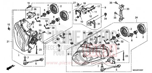 HEADLIGHT GL1800A5 de 2005