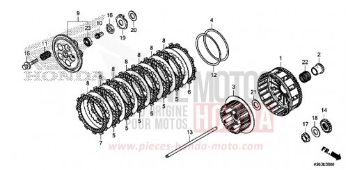 CLUTCH CRF250RJ de 2018