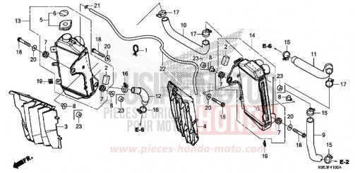RADIATORE CRF250RJ di 2018