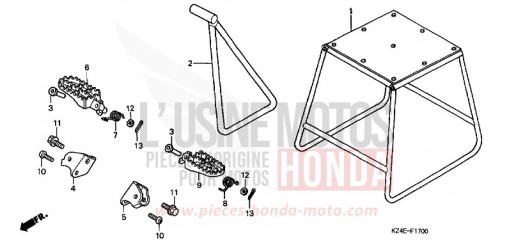 STAND/STEP CR125R1 de 2001