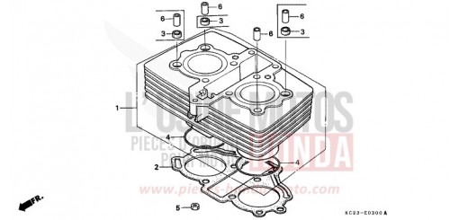 CYLINDER CM125CJ de 1988