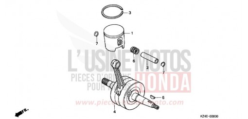 CRANKSHAFT/PISTON CR125R4 de 2004