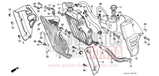RADIATOR MTX125RWF de 1985