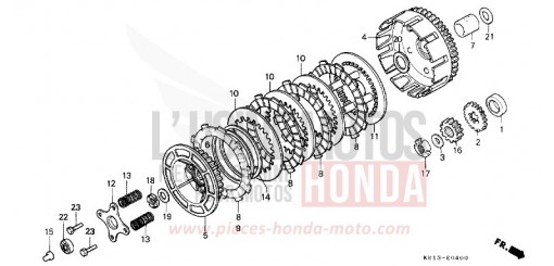CLUTCH MTX125RWH de 1987
