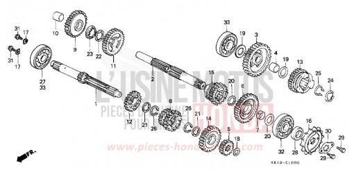 TRANSMISSION MTX125RWH de 1987