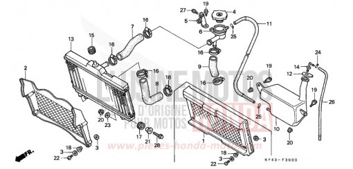 RADIATOR NSR125RK de 1989