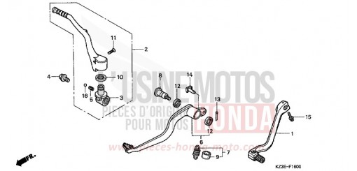 PEDAL CR250R1 de 2001