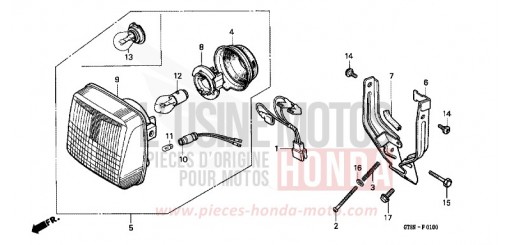 HEADLIGHT PK50MN de 1992