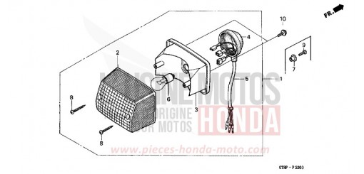 TAILLIGHT PK50MP de 1993
