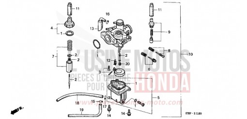 CARBURETOR PK50P de 1993