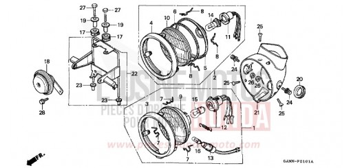 HEADLIGHT ST70R de 1994