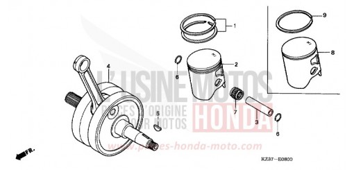 CRANKSHAFT CR250R4 de 2004