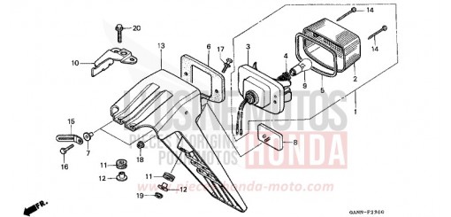TAILLIGHT ST70N de 1992