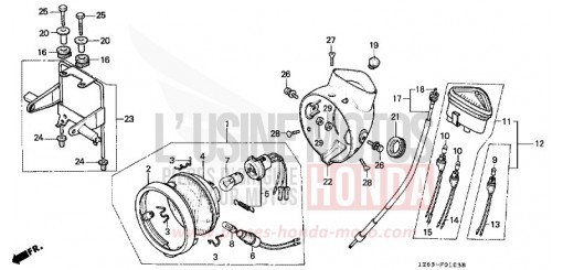 HEADLIGHT/SPEEDOMETER ST70K de 1989