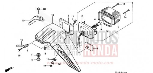 TAILLIGHT ST70L de 1990
