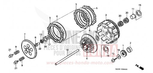 CLUTCH CR125RF de 1985