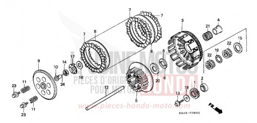 CLUTCH CR250RE de 1984