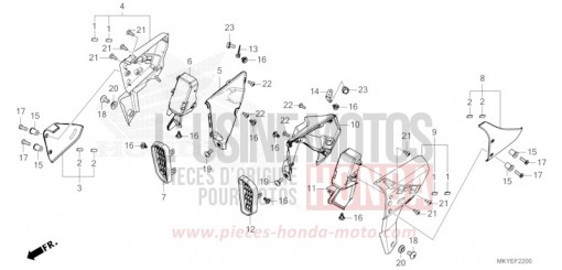 SHROUD CB650RAR de 2025