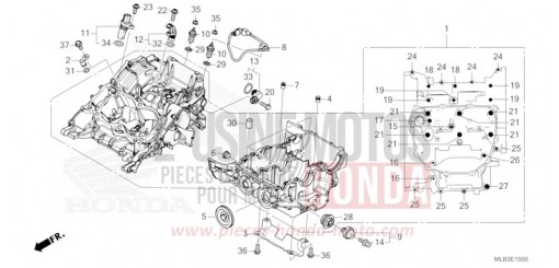 CRANKCASE CB750AP de 2024