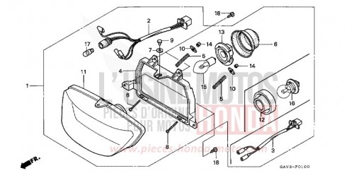 HEADLIGHT SJ50S de 1995