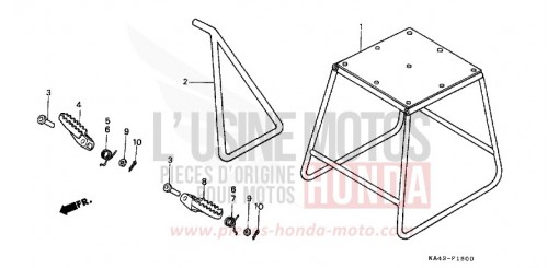 STAND/STEP CR250RF de 1985