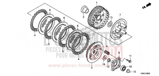 CLUTCH CRF125FBP de 2024