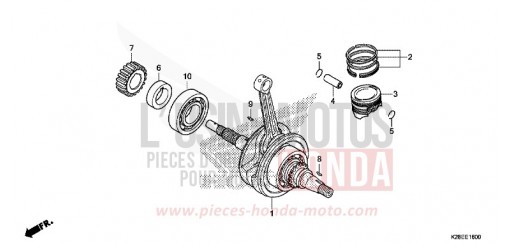 CRANKSHAFT/PISTON CRF125FBP de 2024