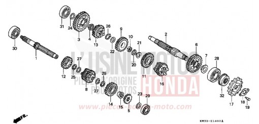 TRANSMISSION NX250K de 1989