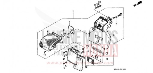TAILLIGHT NX250K de 1989
