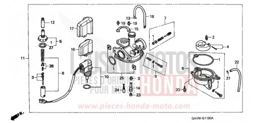CARBURETOR SJ50W de 1998