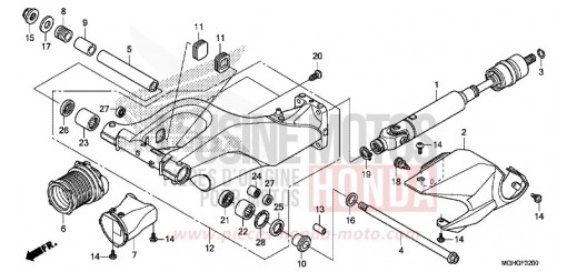 SWINGARM VFR1200XG de 2016