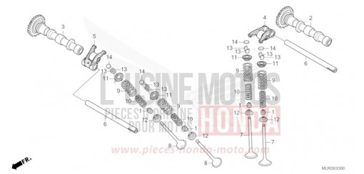 CAMSHAFT/VALVE CB500XAT de 2026