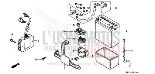 BATTERY XRV750L de 1990