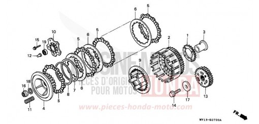 CLUTCH XRV750L de 1990