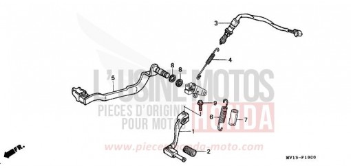 PEDAL XRV750N de 1992